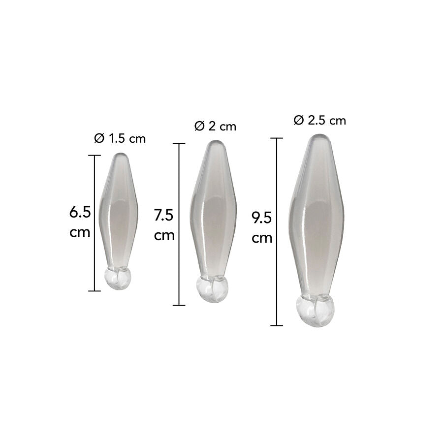 TOYJOY - GIOCO ANALE FINGER RIMMER 3 PEZZI TRASPARENTE - TOYJOY | Lingerie Harness Boutique