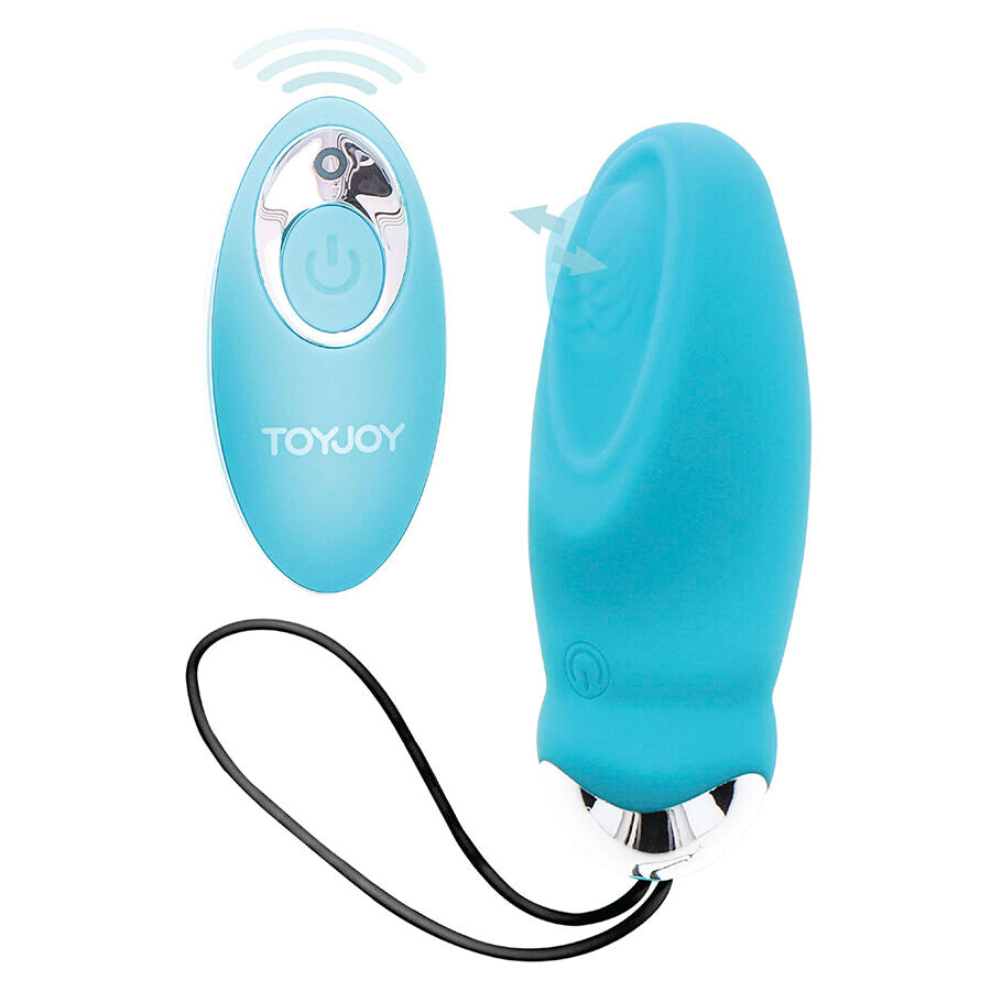 TOYJOY - VIBRATORE HAPPINESS SONO COSÌ EGGCITED CON TELECOMANDO BLU - TOYJOY | Lingerie Harness Boutique