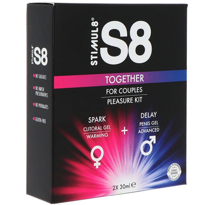 STIMUL8 - S8 TOGETHER KIT COPPIA 2 X 30 ML - STIMUL8 | Lingerie Harness Boutique