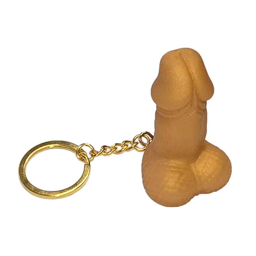DIABLO PICANTE - PORTACHIAVI A FORMA DI PENE CON FISCHIO COLOR ORO - DIABLO PICANTE | Lingerie Harness Boutique