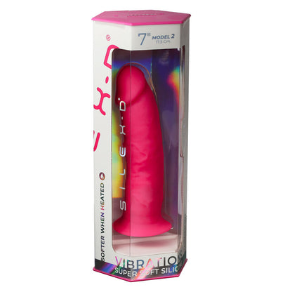 SILEXD - MODELLO PENE REALISTICO 2 ROSA + TELECOMANDO LRS 17 CM - SILEXD | Lingerie Harness Boutique