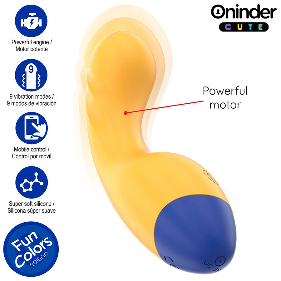 ONINDER CUTE - VIBRATORE PUNTO G LOVE BUDDY MASTER - APP GRATUITA IN TUTTO IL MONDO - ONINDER CUTE | Lingerie Harness Boutique