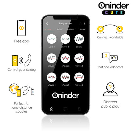 ONINDER CUTE - VIBRATORE PUNTO G LOVE BUDDY MASTER - APP GRATUITA IN TUTTO IL MONDO - ONINDER CUTE | Lingerie Harness Boutique