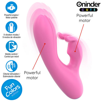 ONINDER CUTE - VIBRATORE CONIGLIETTO D'AMORE PER PUNTO G E CLITORIDE - APP GRATUITA IN TUTTO IL MONDO - ONINDER CUTE | Lingerie Harness Boutique