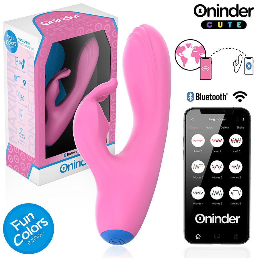 ONINDER CUTE - VIBRATORE CONIGLIETTO D'AMORE PER PUNTO G E CLITORIDE - APP GRATUITA IN TUTTO IL MONDO - ONINDER CUTE | Lingerie Harness Boutique