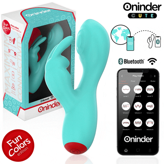 ONINDER CUTE - VIBRATORE CLITORIDEO PUNTO G LOVE BUNNY - APP GRATUITA IN TUTTO IL MONDO - ONINDER CUTE | Lingerie Harness Boutique