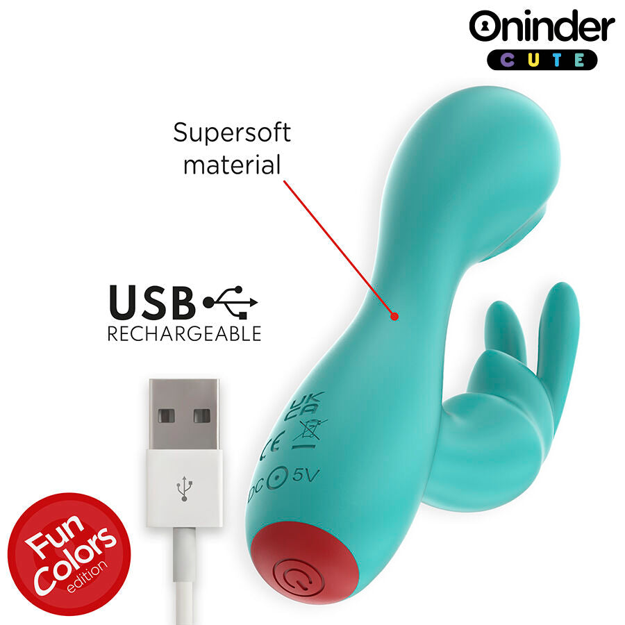 ONINDER CUTE - VIBRATORE CLITORIDEO PUNTO G LOVE BUNNY - APP GRATUITA IN TUTTO IL MONDO - ONINDER CUTE | Lingerie Harness Boutique