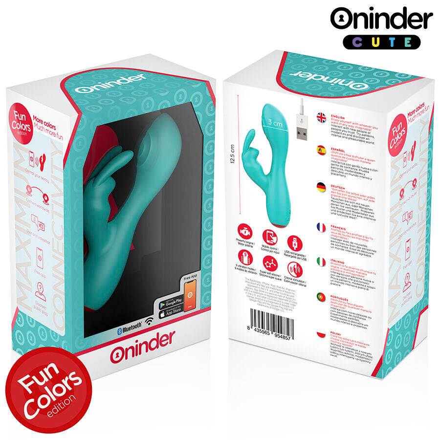 ONINDER CUTE - VIBRATORE CLITORIDEO PUNTO G LOVE BUNNY - APP GRATUITA IN TUTTO IL MONDO - ONINDER CUTE | Lingerie Harness Boutique