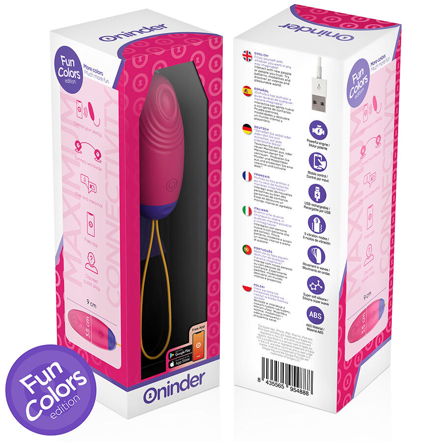 ONINDER CUTE - UOVO IN SILICONE CON VIBRO-ONDA E PIACERE - APP GRATUITA IN TUTTO IL MONDO - ONINDER CUTE | Lingerie Harness Boutique