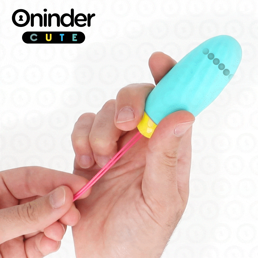 ONINDER CUTE - UOVO VIBRO-ROTANTE IN SILICONE CON GEMMA PER AMORE E PIACERE - APP GRATUITA IN TUTTO IL MONDO - ONINDER CUTE | Lingerie Harness Boutique