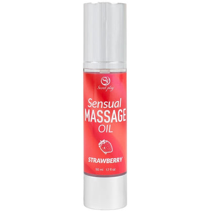 SECRETPLAY - OLIO PER MASSAGGI ALLA FRAGOLA - SECRETPLAY COSMETIC | Lingerie Harness Boutique