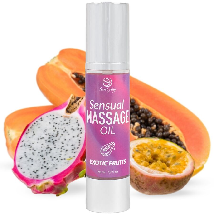 SECRETPLAY - OLIO DA MASSAGGIO AI FRUTTI ESOTICI - SECRETPLAY COSMETIC | Lingerie Harness Boutique