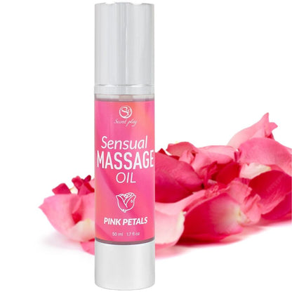 SECRETPLAY - OLIO PER MASSAGGI AI PETALI ROSA - SECRETPLAY COSMETIC | Lingerie Harness Boutique