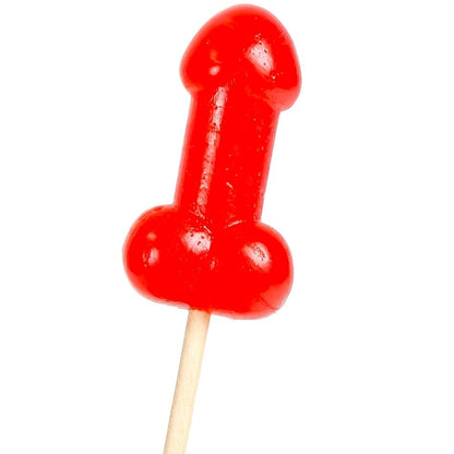 SECRETPLAY - LECCA-LECCA A FORMA DI PENE DI CARAMELLA ALLA CILIEGIA CON EFFETTO CALORE PICCANTE - SECRETPLAY COSMETIC | Lingerie Harness Boutique