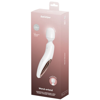 SATISFYER - BACCHETTA ERLAND MASSAGGIATORE VIBRANTE BIANCO - SATISFYER WAND | Lingerie Harness Boutique