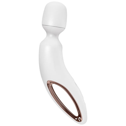 SATISFYER - BACCHETTA ERLAND MASSAGGIATORE VIBRANTE BIANCO - SATISFYER WAND | Lingerie Harness Boutique