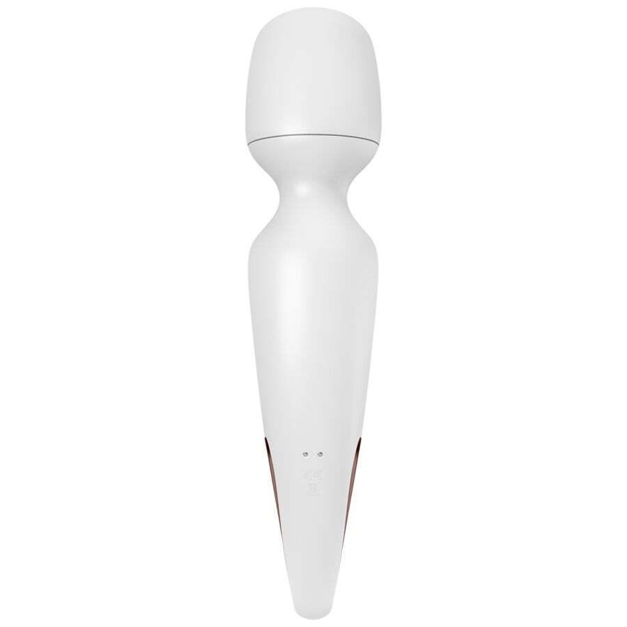 SATISFYER - BACCHETTA ERLAND MASSAGGIATORE VIBRANTE BIANCO - SATISFYER WAND | Lingerie Harness Boutique