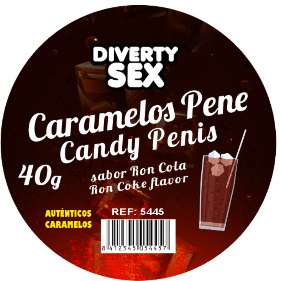 DIABLO PICANTE - 20 CARAMELLE PER PENE AL GUSTO RON COLA - DIABLO PICANTE | Lingerie Harness Boutique