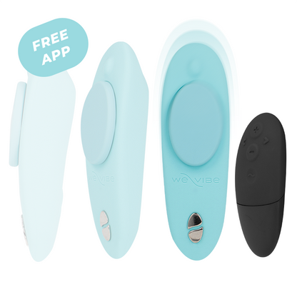WE-VIBE - MOXIE + VIBRATORE CLITORALE AQUA - WE-VIBE | Lingerie Harness Boutique