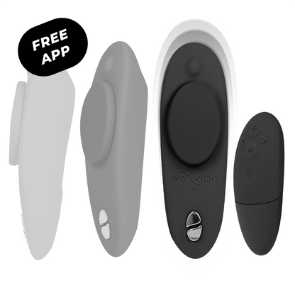 WE-VIBE - MOXIE + VIBRATORE CLITORALE NERO - WE-VIBE | Lingerie Harness Boutique