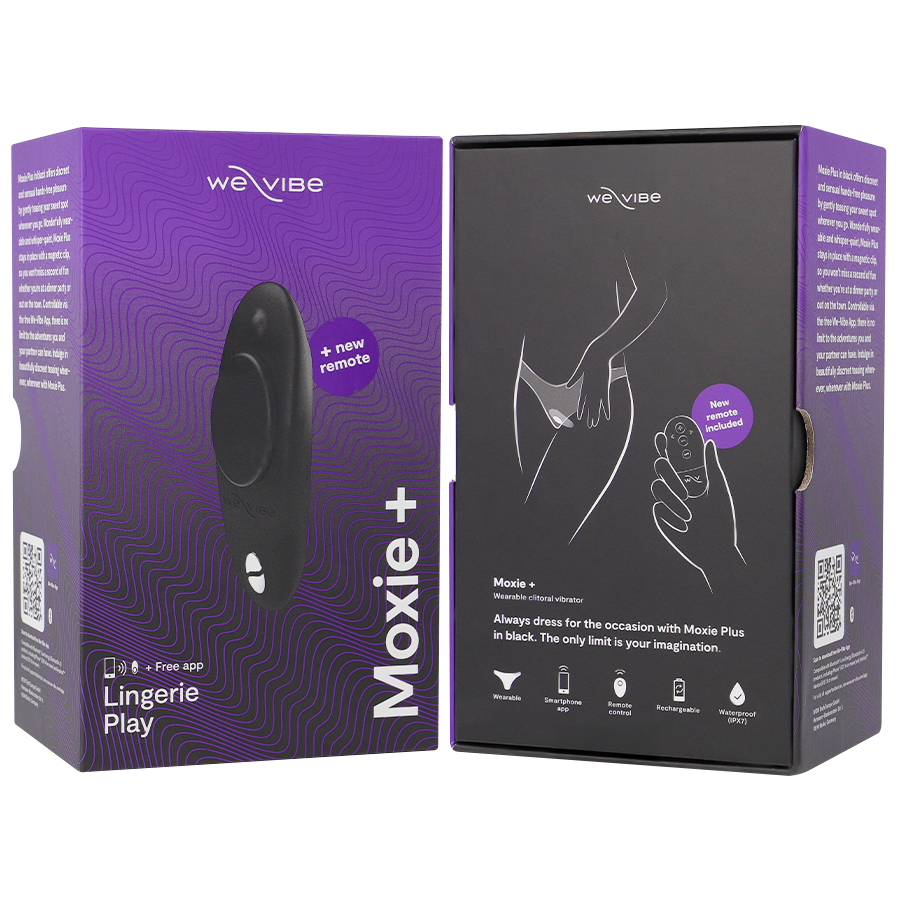 WE-VIBE - MOXIE + VIBRATORE CLITORALE NERO - WE-VIBE | Lingerie Harness Boutique