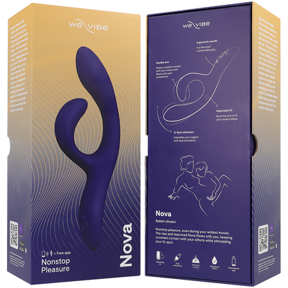 WE-VIBE - VIBRATORE NOVA 3 RABBIT BLU NOTTE - WE-VIBE | Lingerie Harness Boutique