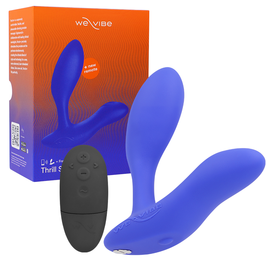 WE-VIBE - MASSAGGIATORE PROSTATICO VECTOR+ BLU - WE-VIBE | Lingerie Harness Boutique