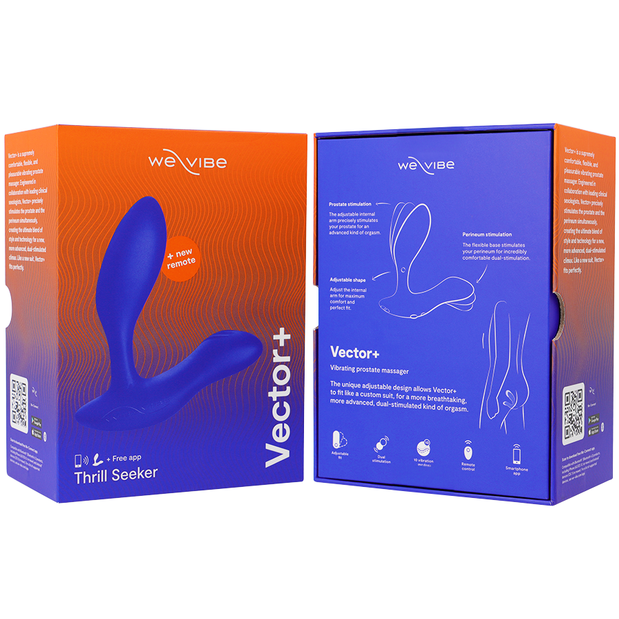 WE-VIBE - MASSAGGIATORE PROSTATICO VECTOR+ BLU - WE-VIBE | Lingerie Harness Boutique