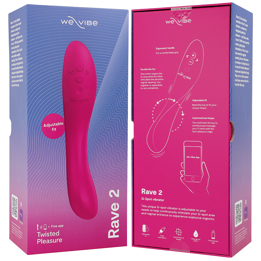 WE-VIBE - RAVE 2 VIBRATORE G-SPOT ROSA - WE-VIBE | Lingerie Harness Boutique