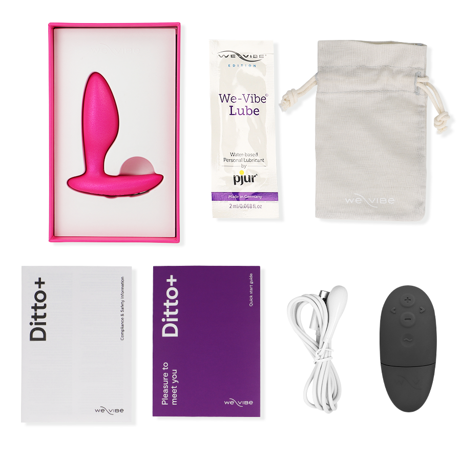 WE-VIBE - DITTO+ VIBRATORE PLUG ANALE NERO - WE-VIBE | Lingerie Harness Boutique