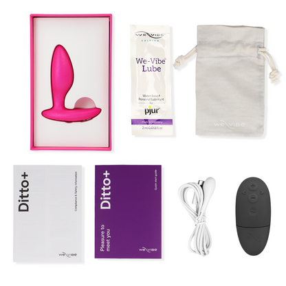 WE-VIBE - DITTO+ VIBRATORE PLUG ANALE NERO - WE-VIBE | Lingerie Harness Boutique