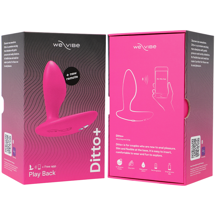 WE-VIBE - DITTO+ VIBRATORE PLUG ANALE NERO - WE-VIBE | Lingerie Harness Boutique
