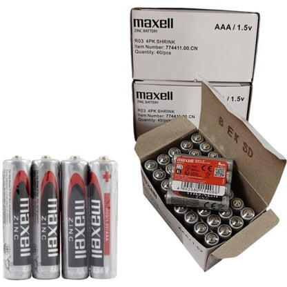MAXELL - BATTERIA SALINA MANGANESO AAA R03 RETRATTILE*4 - MAXELL | Lingerie Harness Boutique