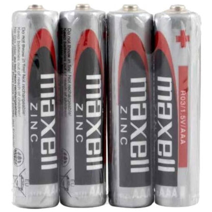 MAXELL - BATTERIA SALINA MANGANESO AAA R03 RETRATTILE*4 - MAXELL | Lingerie Harness Boutique