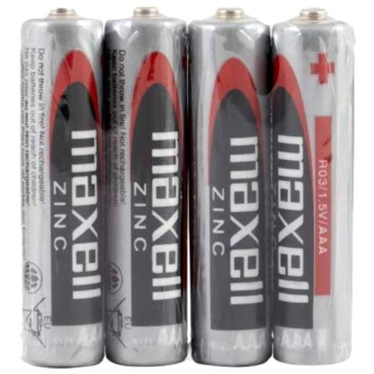 MAXELL - BATTERIA SALINA MANGANESO AAA R03 RETRATTILE*4 - MAXELL | Lingerie Harness Boutique