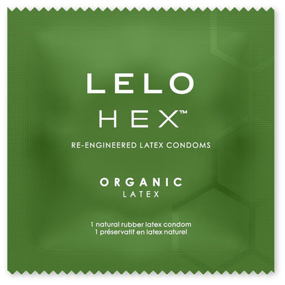 LELO - PRESERVATIVI ORGANICI HEX CONFEZIONE DA 3 UNITÀ - LELO | Lingerie Harness Boutique