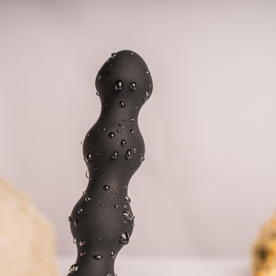 ROCKS-OFF - PETITE SENSATIONS PEARLS PLUG ANALE VIBRATORE NERO - ROCKS-OFF | Lingerie Harness Boutique