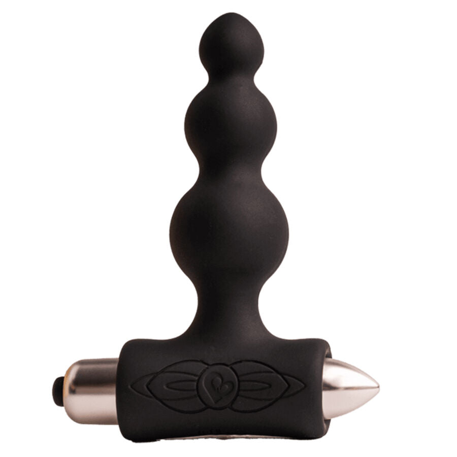 ROCKS-OFF - PETITE SENSATIONS BUBBLES PLUG ANALE VIBRATORE NERO - ROCKS-OFF | Lingerie Harness Boutique