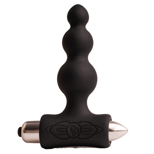 ROCKS-OFF - PETITE SENSATIONS BUBBLES PLUG ANALE VIBRATORE NERO - ROCKS-OFF | Lingerie Harness Boutique