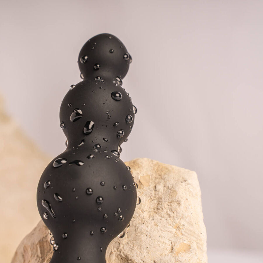 ROCKS-OFF - PETITE SENSATIONS BUBBLES PLUG ANALE VIBRATORE NERO - ROCKS-OFF | Lingerie Harness Boutique