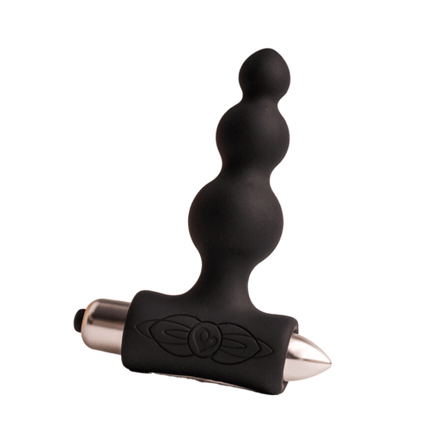 ROCKS-OFF - PETITE SENSATIONS BUBBLES PLUG ANALE VIBRATORE NERO - ROCKS-OFF | Lingerie Harness Boutique