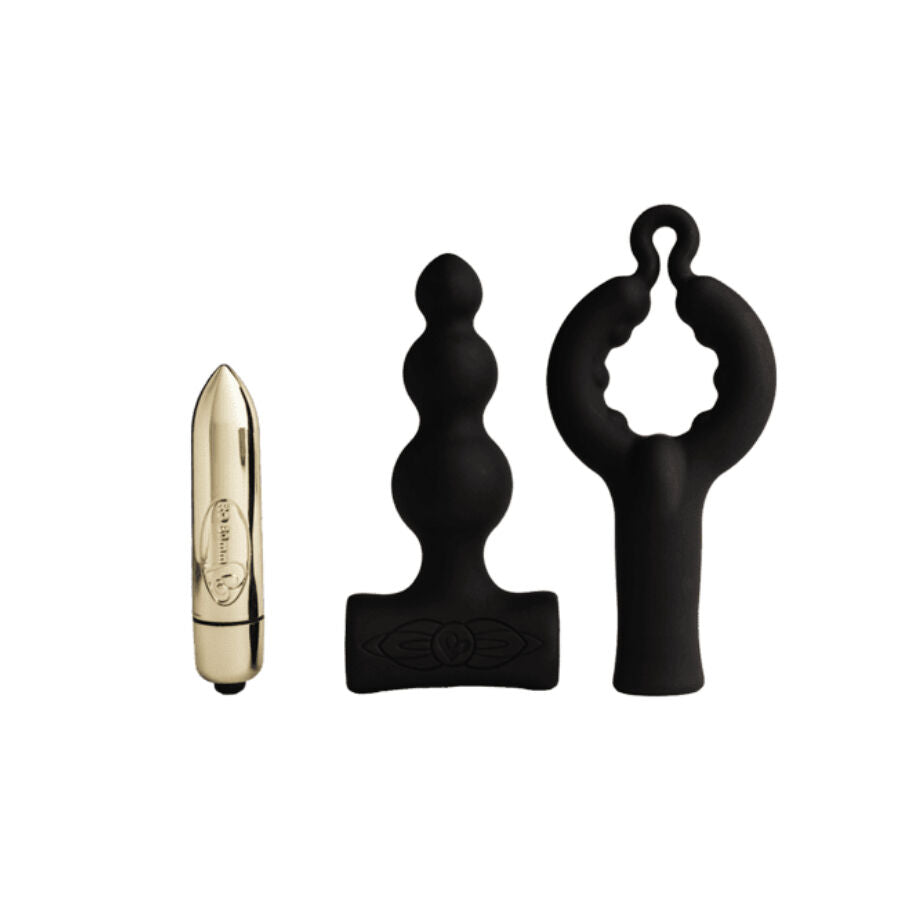 ROCKS-OFF - PETITE SENSATIONS BUBBLES PLUG ANALE VIBRATORE NERO - ROCKS-OFF | Lingerie Harness Boutique