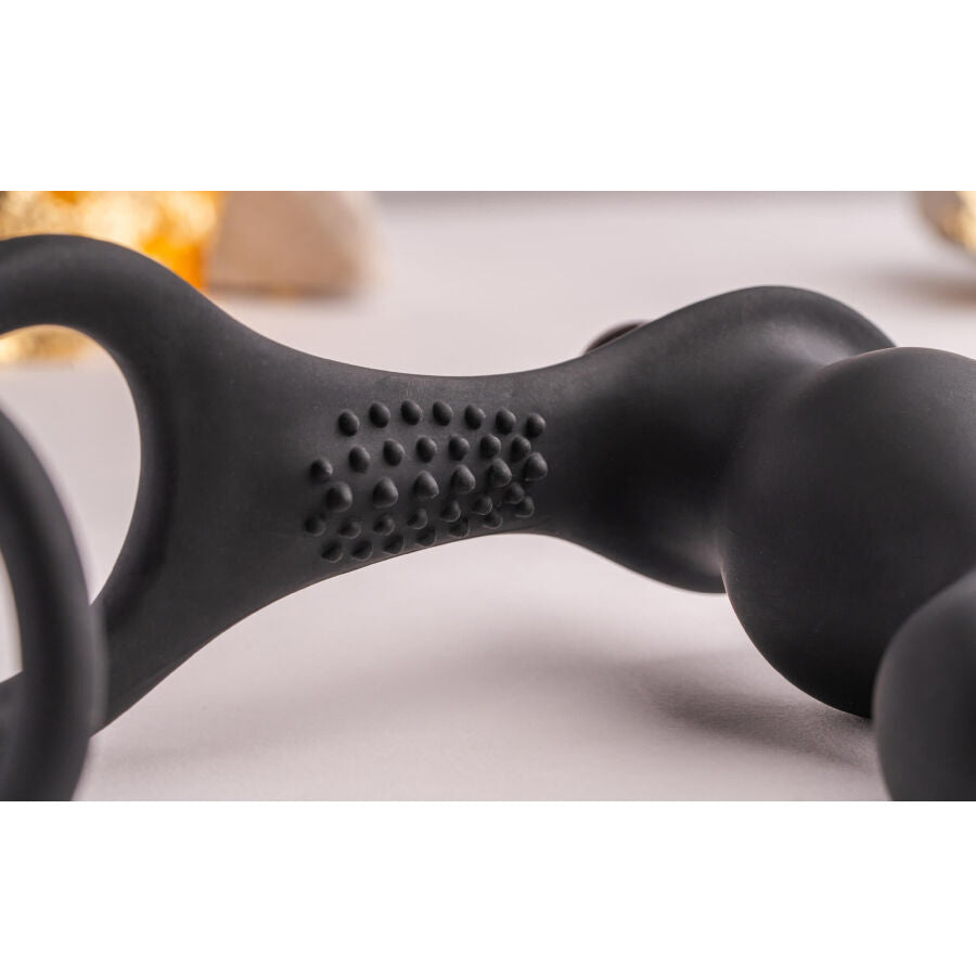 ROCKS-OFF - RO-ZEN RRO PLUG ANALE CON ANELLO VIBRANTE PER IL PENE NERO - ROCKS-OFF | Lingerie Harness Boutique