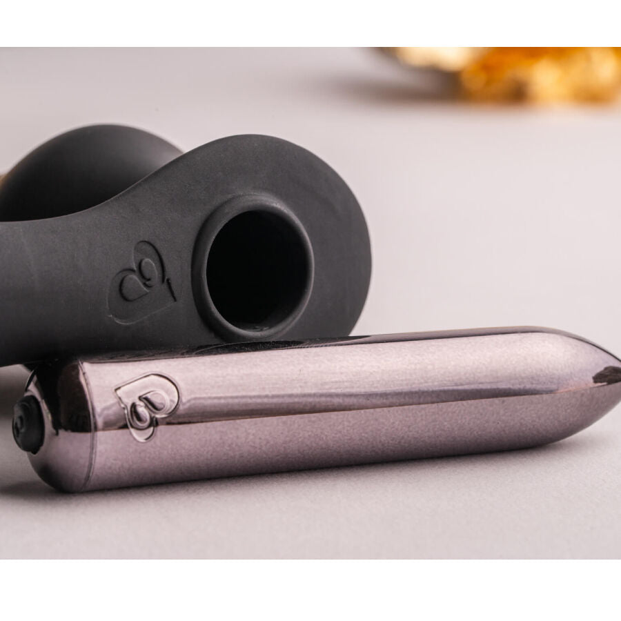 ROCKS-OFF - RO-ZEN RRO PLUG ANALE CON ANELLO VIBRANTE PER IL PENE NERO - ROCKS-OFF | Lingerie Harness Boutique