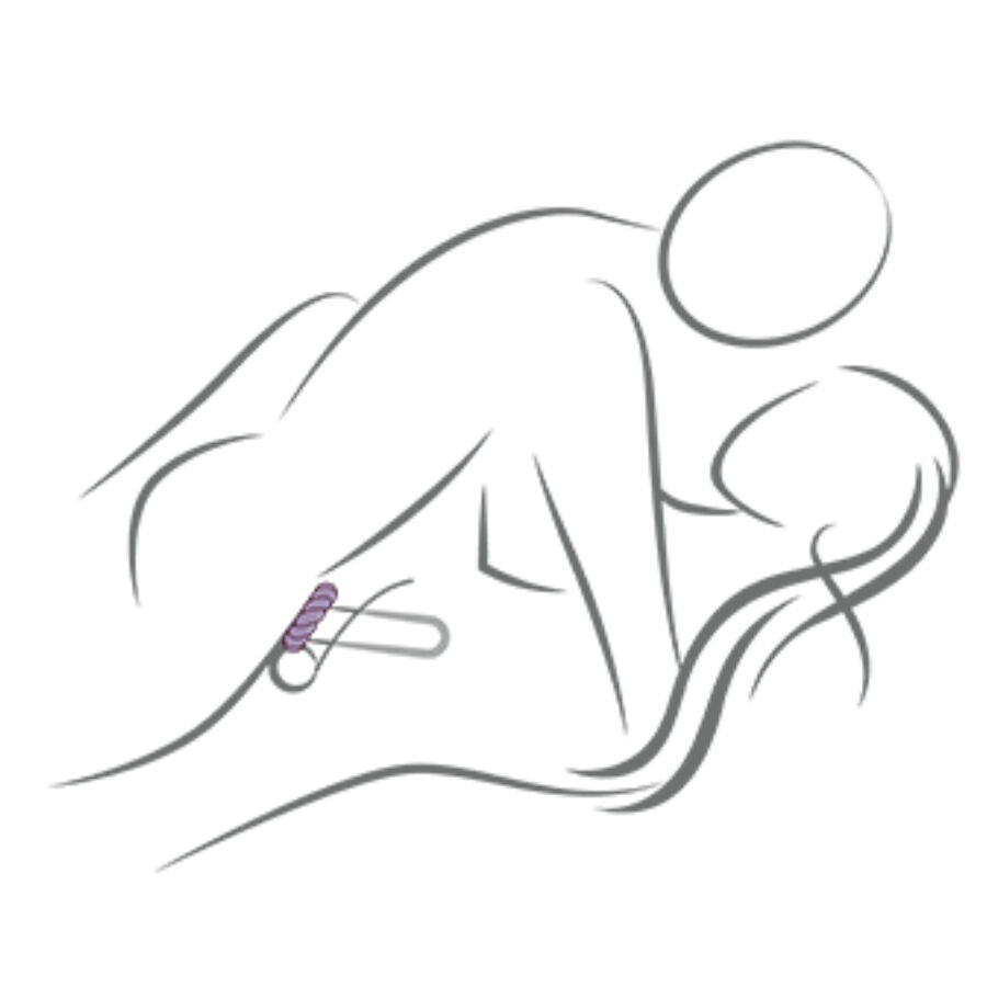 ROCKS-OFF - ANELLO MASTURBATORE TWIST IN SILICONE NERO - ROCKS-OFF | Lingerie Harness Boutique