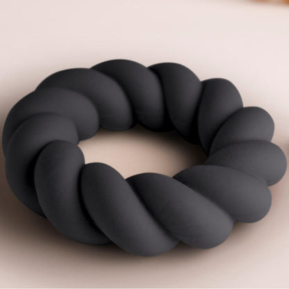 ROCKS-OFF - ANELLO MASTURBATORE TWIST IN SILICONE NERO - ROCKS-OFF | Lingerie Harness Boutique