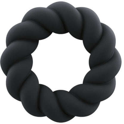 ROCKS-OFF - ANELLO MASTURBATORE TWIST IN SILICONE NERO - ROCKS-OFF | Lingerie Harness Boutique