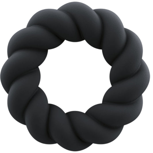 ROCKS-OFF - ANELLO MASTURBATORE TWIST IN SILICONE NERO - ROCKS-OFF | Lingerie Harness Boutique