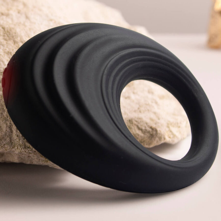 ROCKS-OFF - ANELLO VIBRANTE PER PENE SPIRE NERO - ROCKS-OFF | Lingerie Harness Boutique