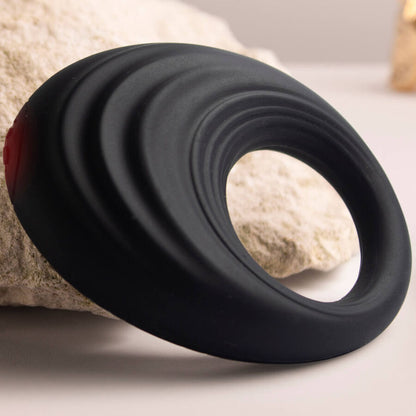 ROCKS-OFF - ANELLO VIBRANTE PER PENE SPIRE NERO - ROCKS-OFF | Lingerie Harness Boutique